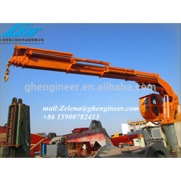 Hydraulic Knuckle Boom Marine Cranes Folding Arm Type